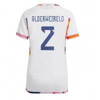 Camisa de Futebol Bélgica Toby Alderweireld #2 Equipamento Secundário Mulheres Mundo 2022 Manga Curta
